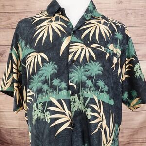 VINTAGE RIMA SHORT SLEEVE FLORAL BUTTON UP HAWAIIAN SHIRT MENS SIZE‎ XL